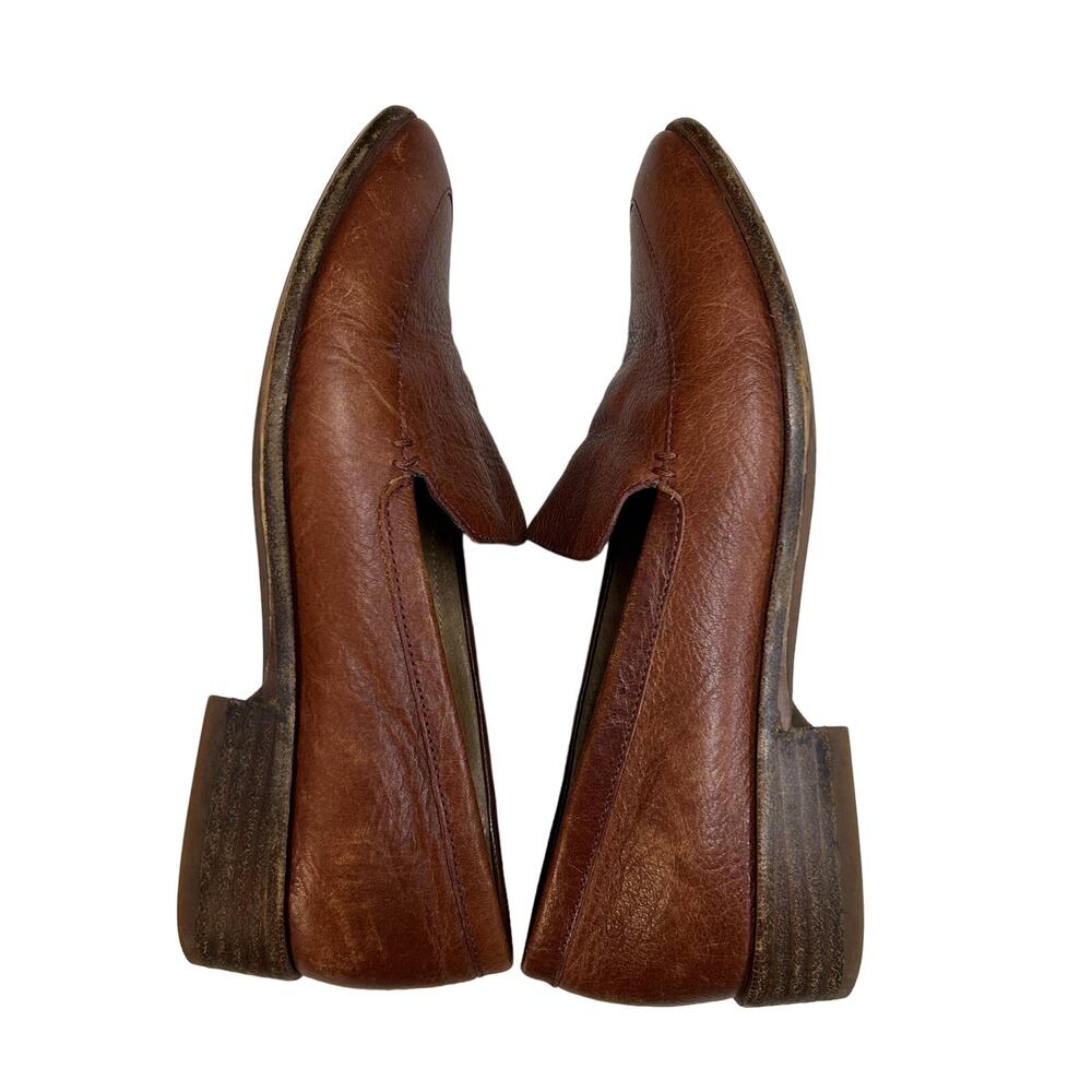 Madewell Francis Loafer Women's 5.5 Brown Leather H2419 Classic Style $148 - Picture 9 of 11